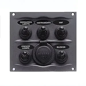 Панель переключателей 5шт со штепселем 900-5WPS
