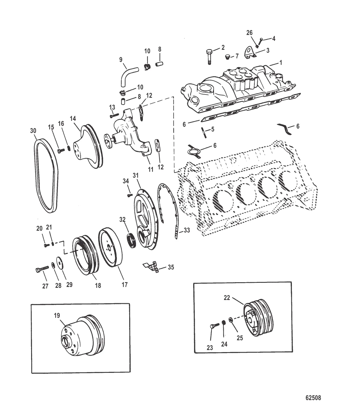 Intake Manifold and Front Cover