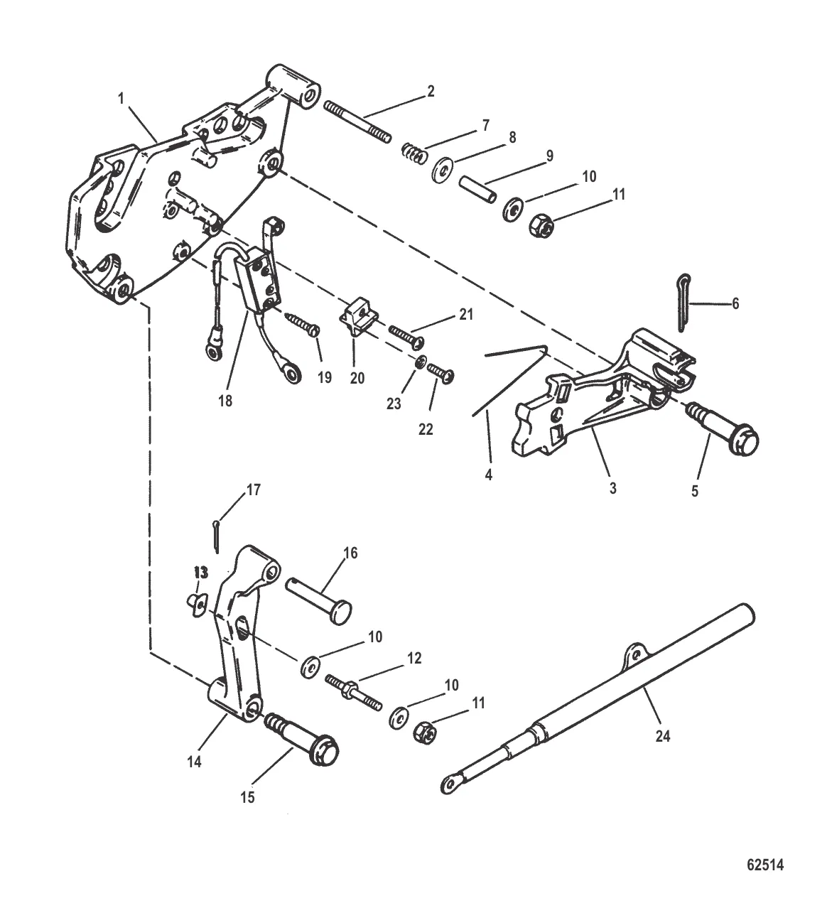 Shift Bracket (NEW DESIGN WITH SPRING GUIDE)