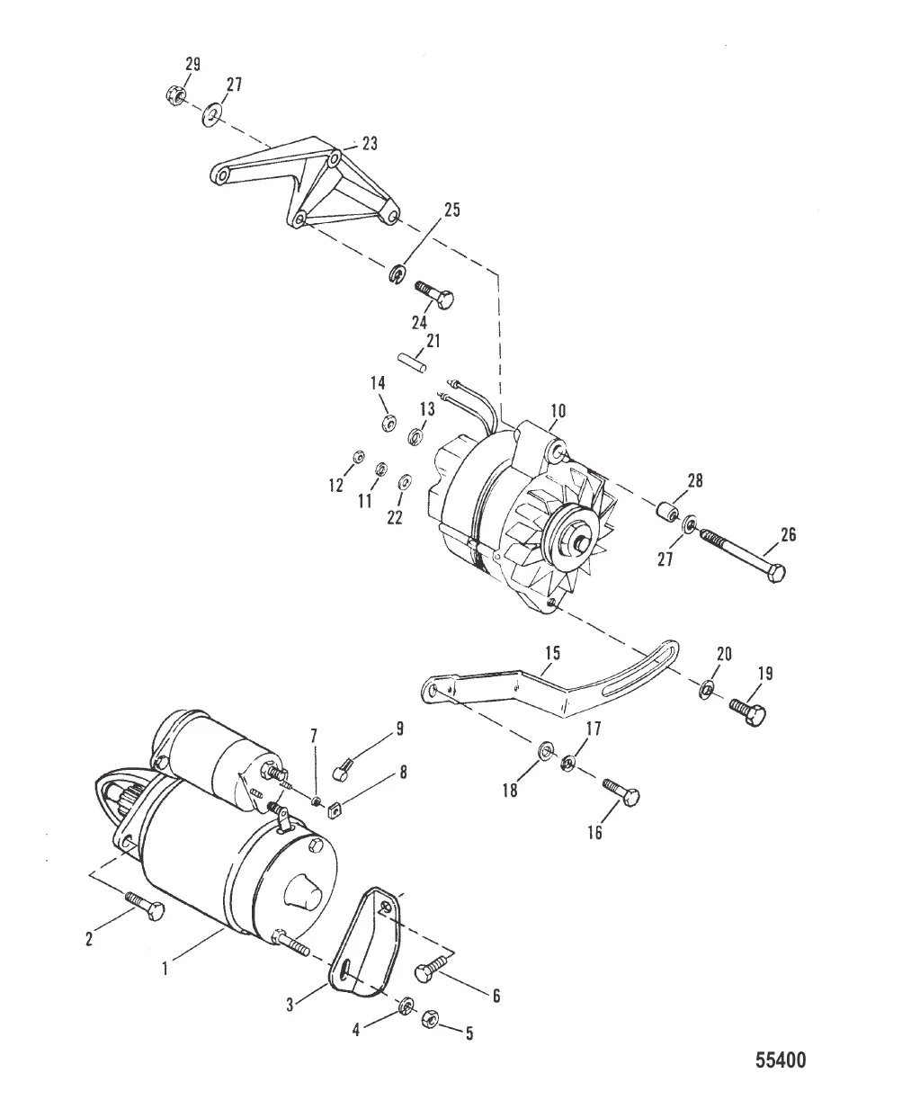 STARTER AND ALTERNATOR