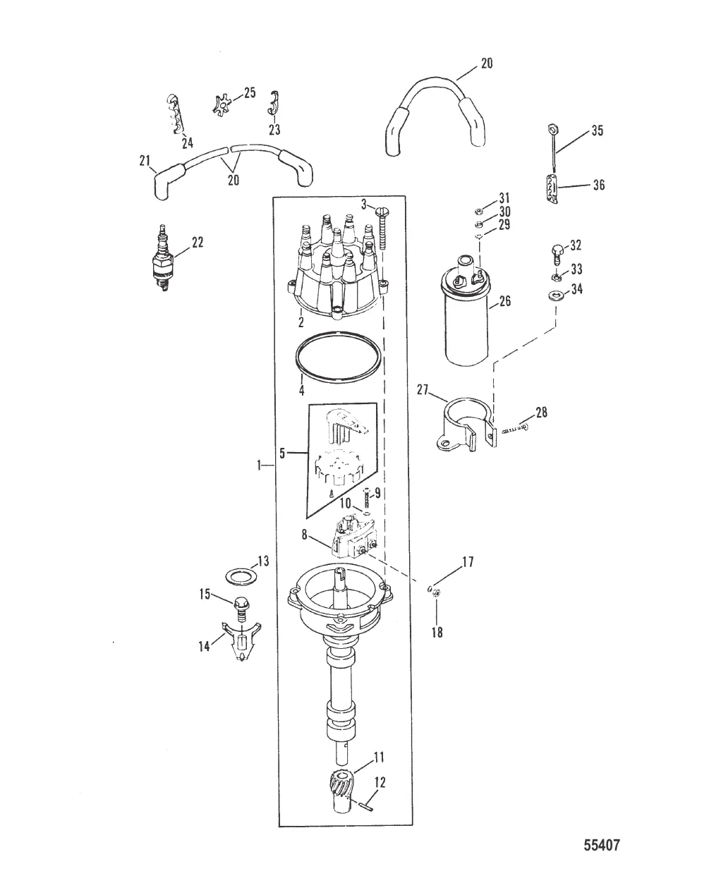 DISTRIBUTOR AND IGNITION COMPONENTS