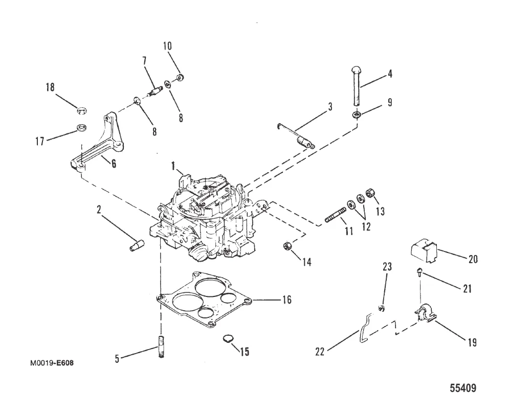CARBURETOR AND LINKAGE