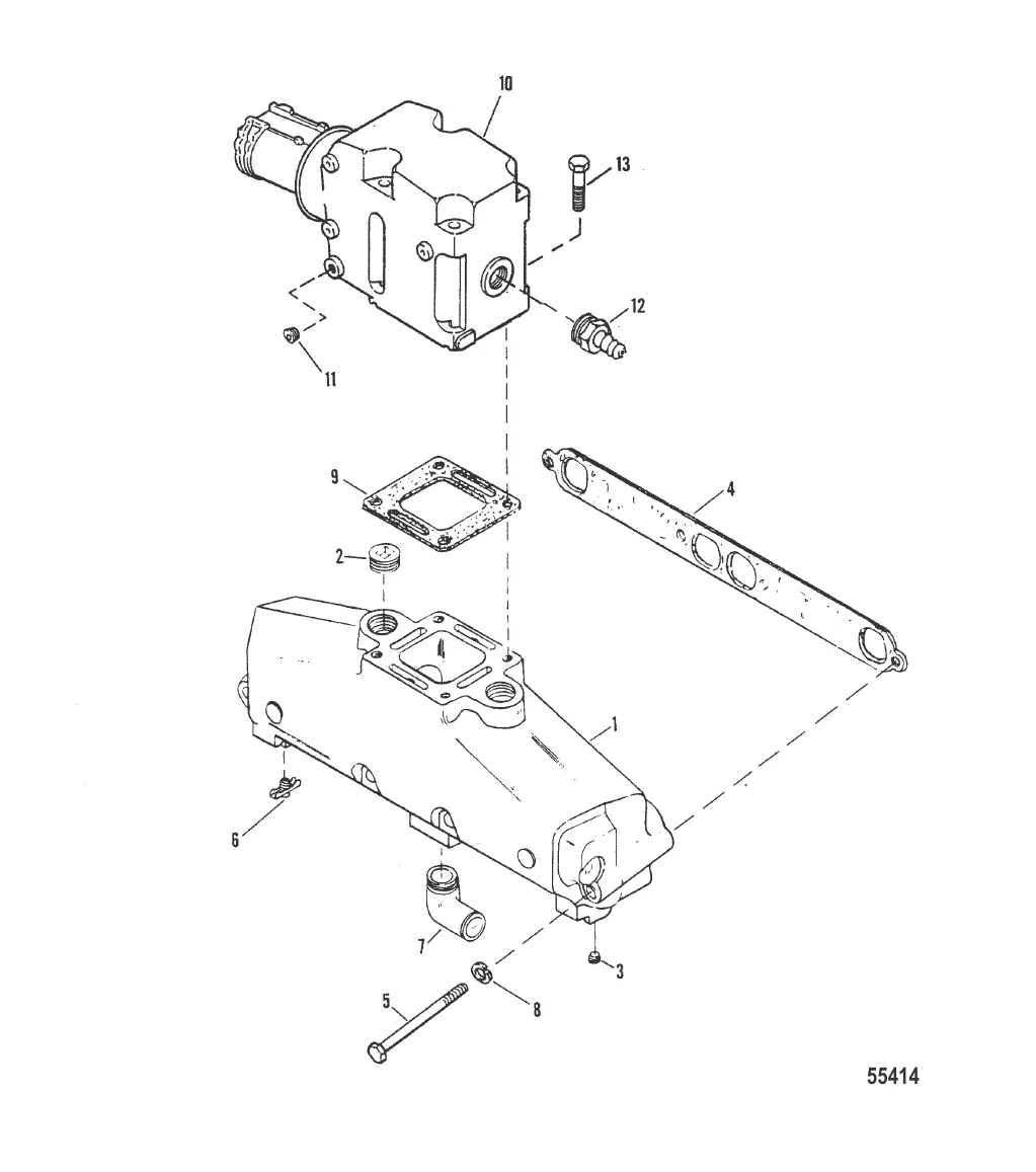 EXHAUST MANIFOLD AND EXHAUST ELBOW -CAST IRON EXHAUST ELBOW
