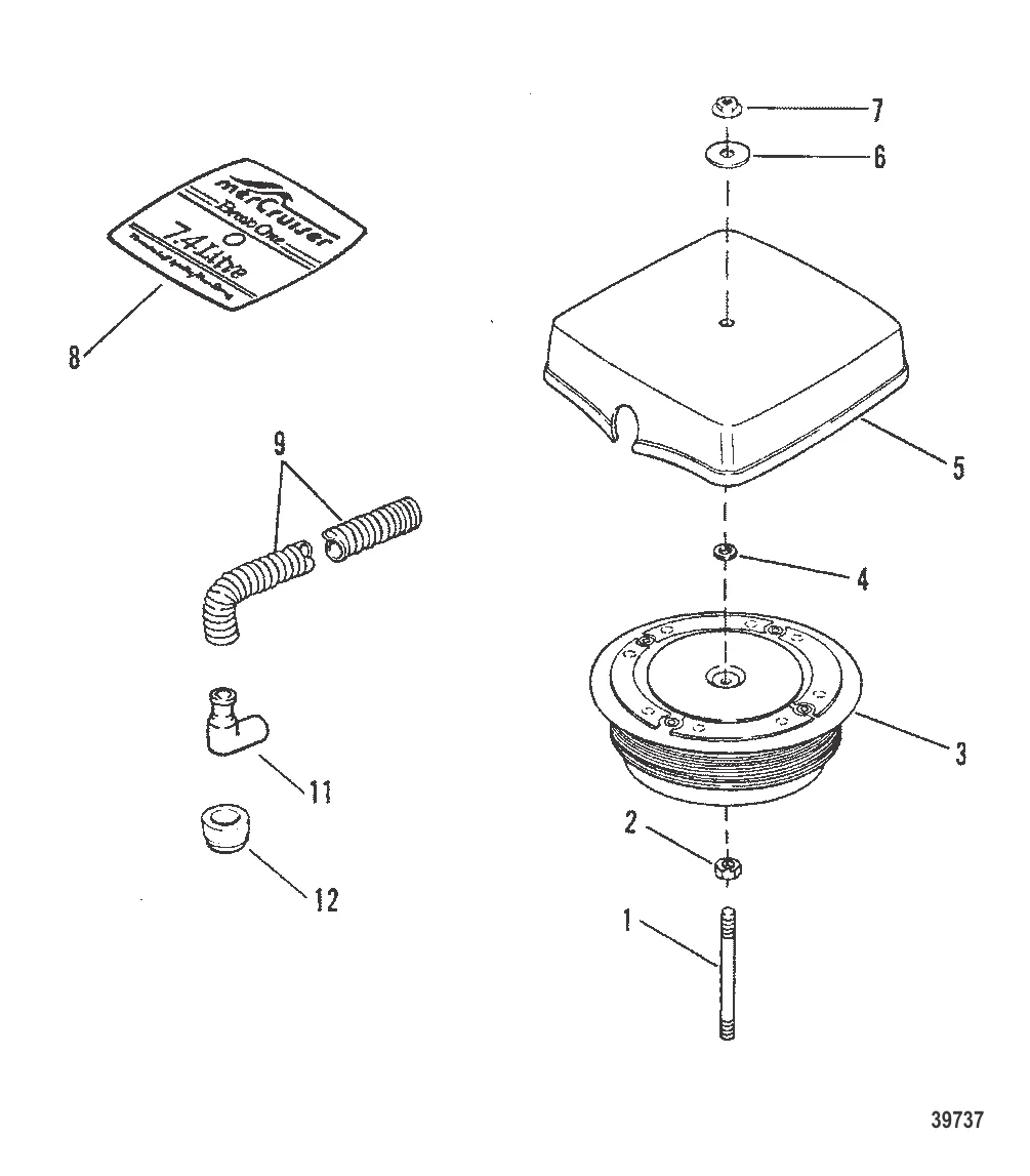 ПЛАМЕГАСИТЕЛЬ (СТАРАЯ КОНСТРУКЦИЯ)