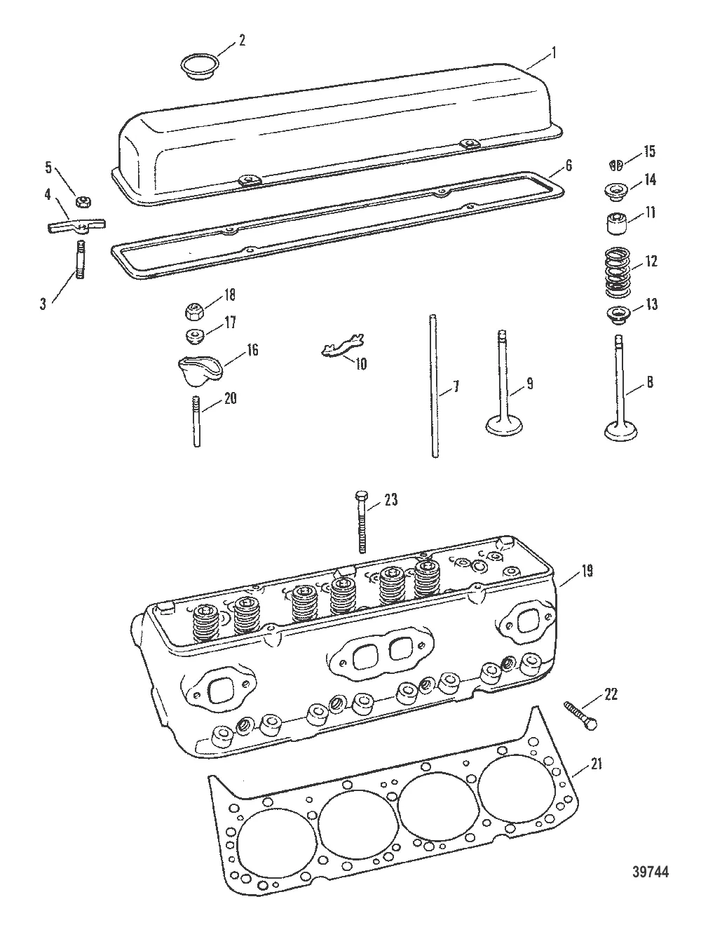 ГОЛОВКА ЦИЛИНДРА И КРЫШКА КОРОМЫСЛА