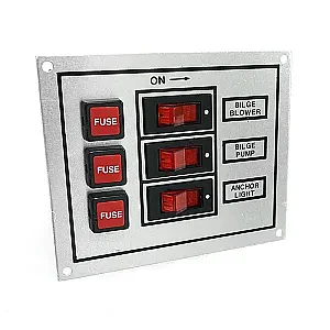 Панель переключателей 3шт вертикальна серая из алюминия C91311