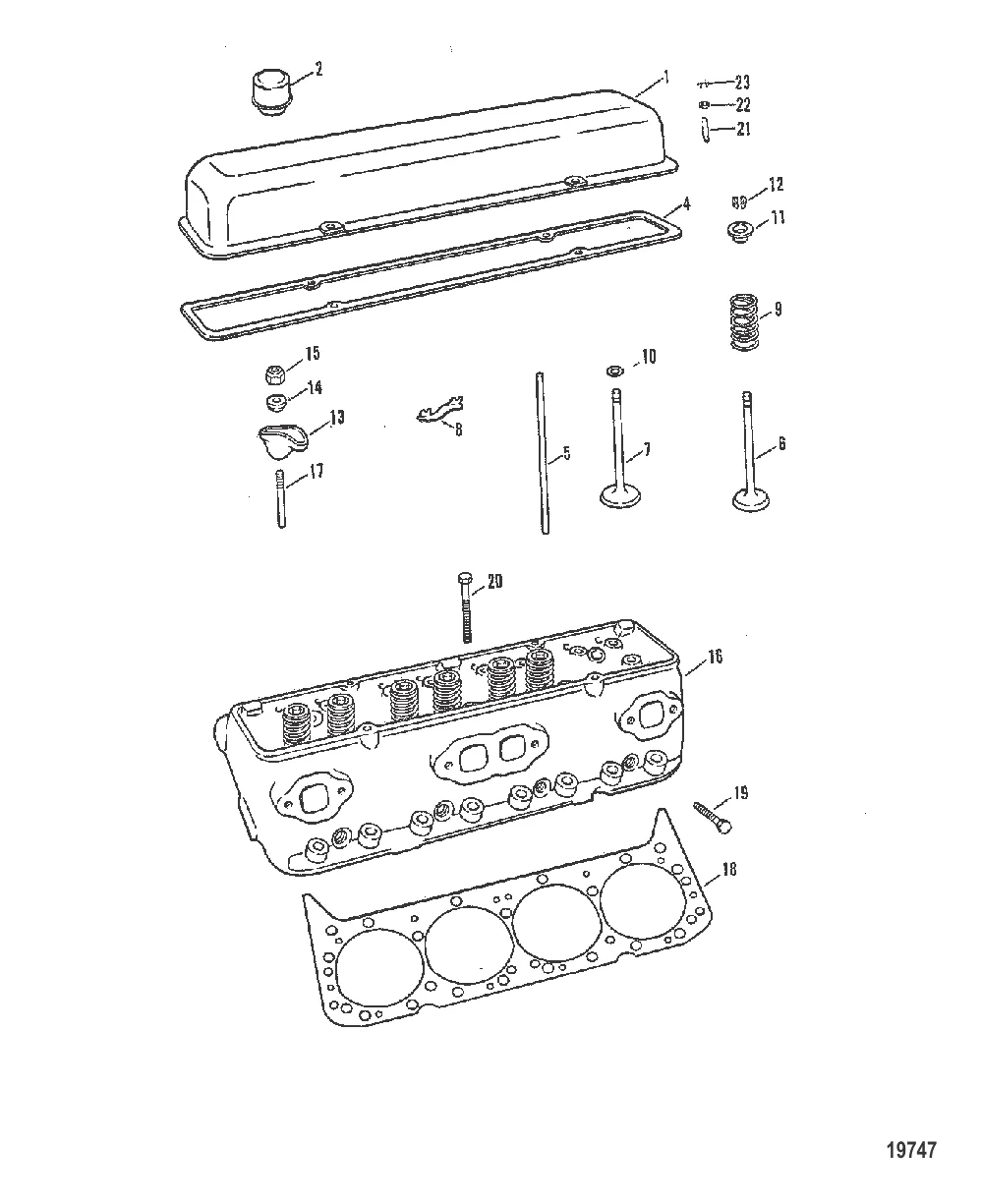 Головка цилиндра (370/400/440-С/Н-5670298 и ниже)