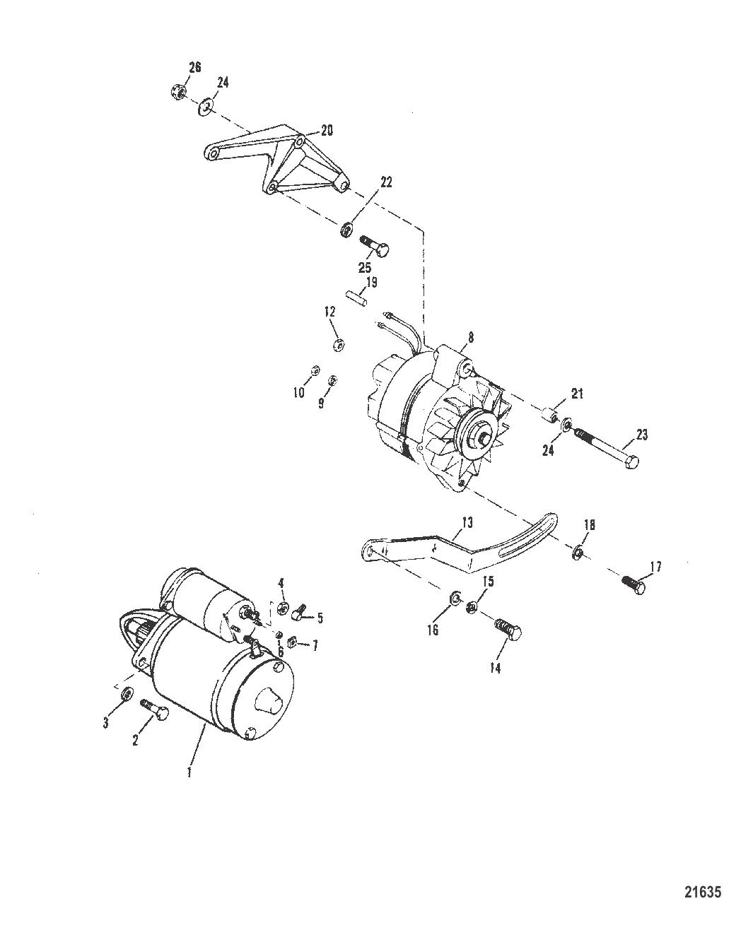 Starter And Alternator Mounting