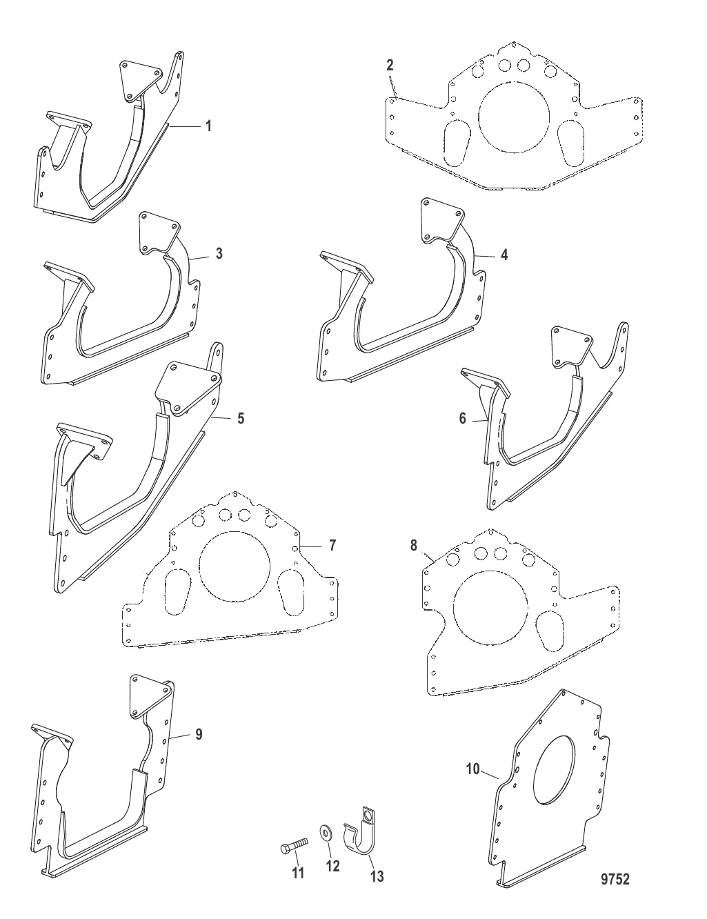Mount Plates (Engine)