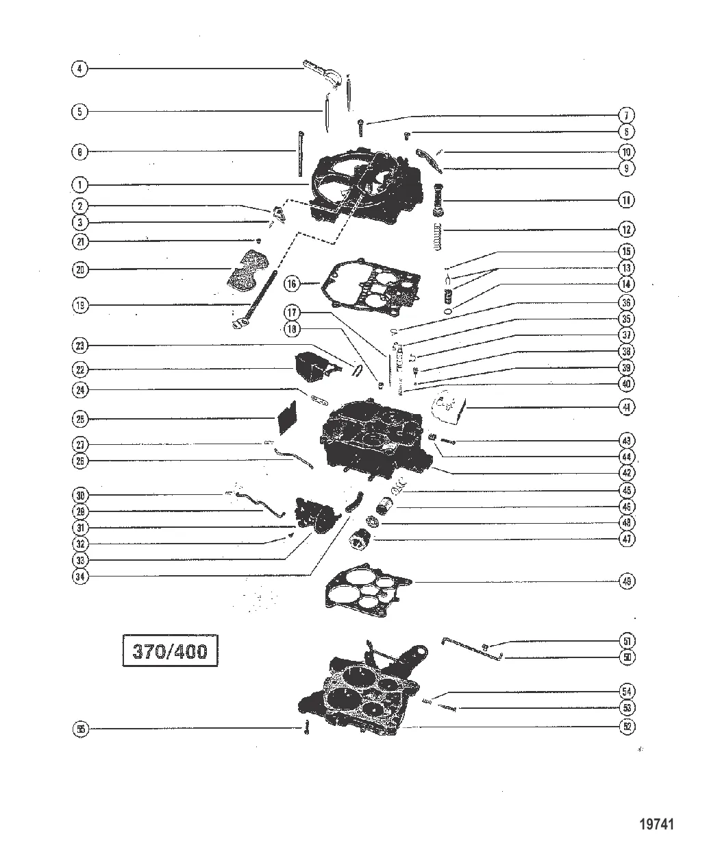 Карбюратор в сборе (370/400)