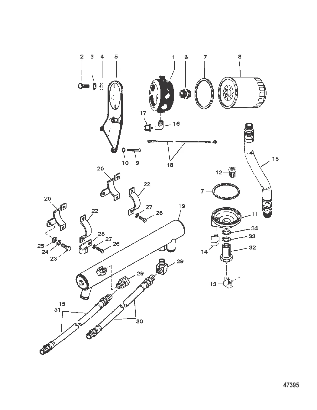 ОХЛАДИТЕЛЬ МАСЛА МАСЛЯНЫЙ ФИЛЬТР И ПЕРЕХОДНИК
