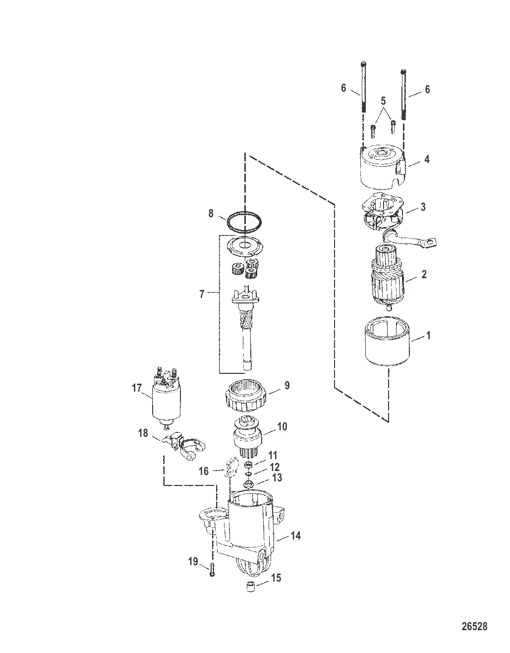 Стартер в сборе (50-8M8021116) (встраиваемые модели Bravo)