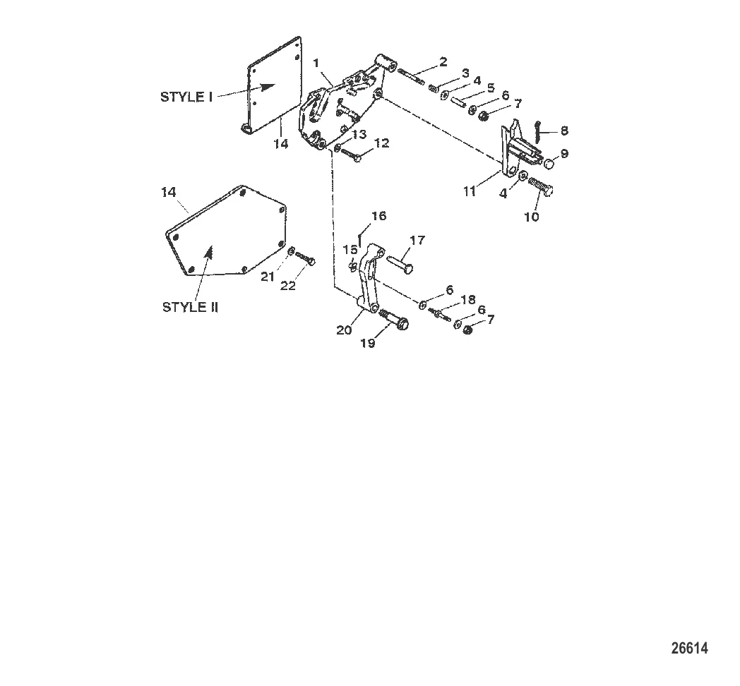 Кронштейн переключения передач