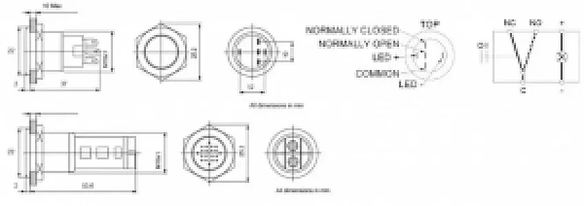 Зуммер красная подсветка 24В 80-511001000