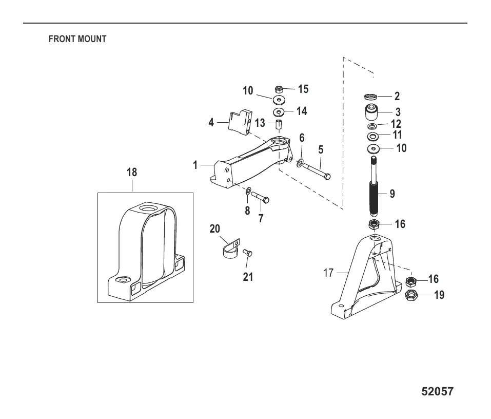 Крепление двигателя