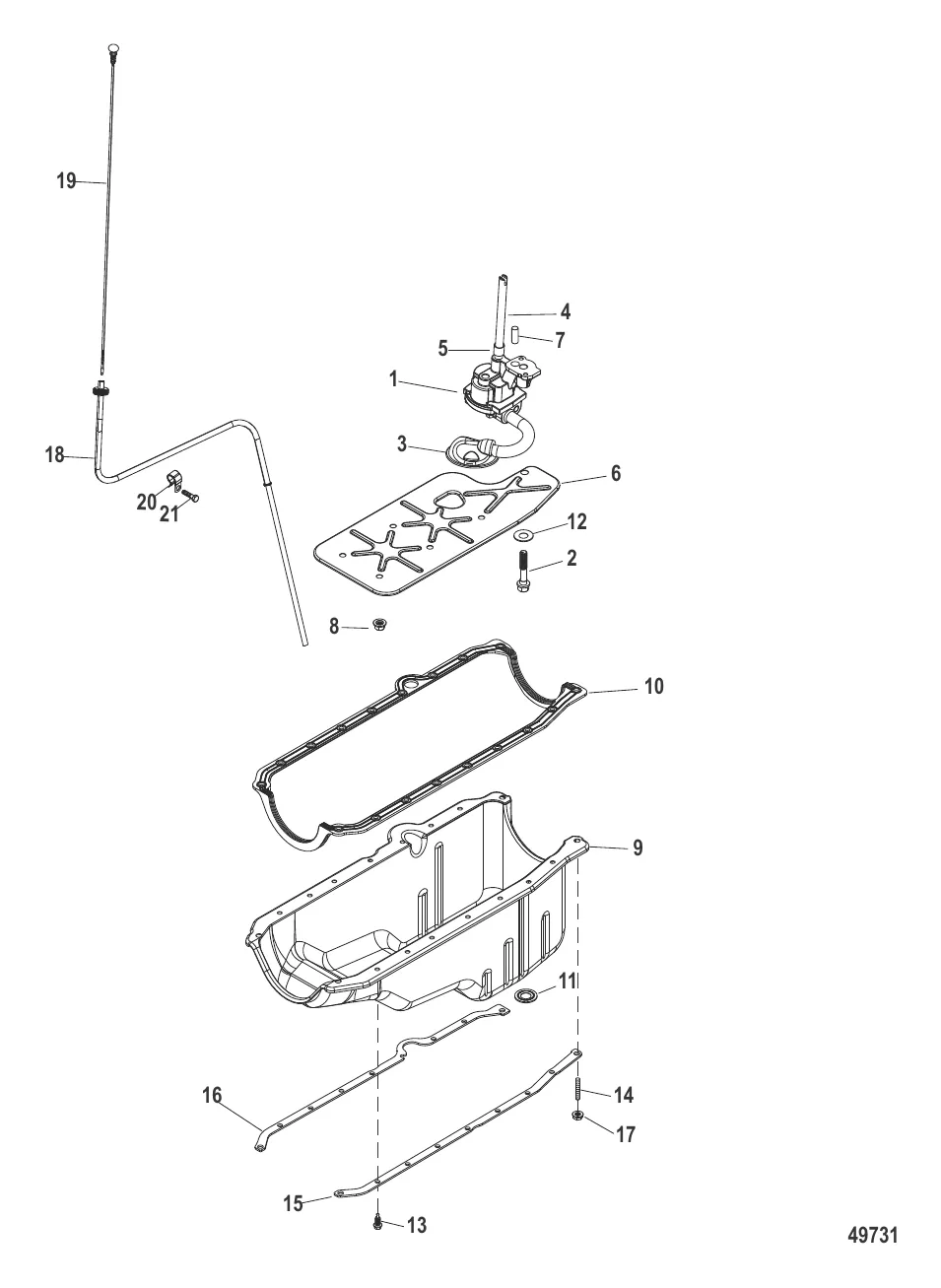Маслосборник и масляный насос