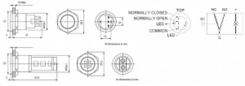 Зуммер красная подсветка 12В 80-511000900