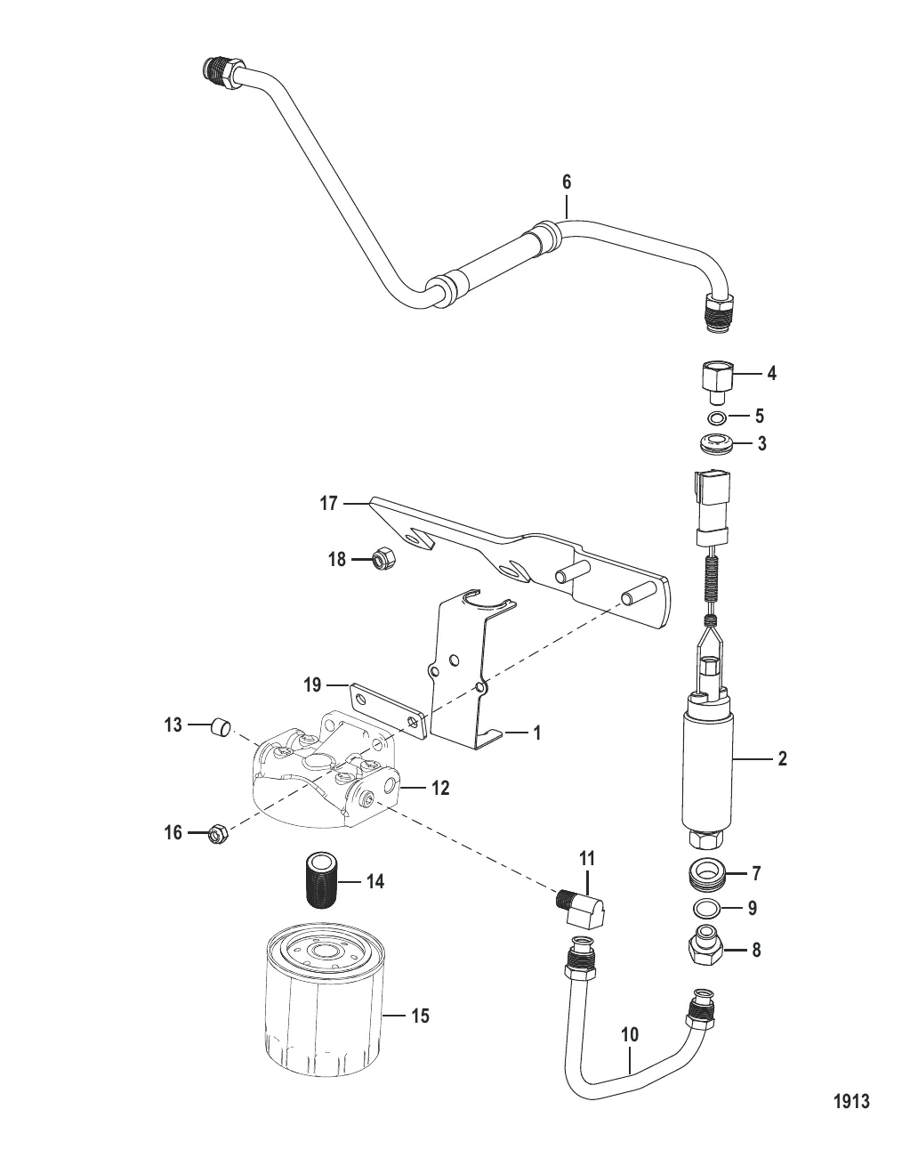 Топливный фильтр и топливный насос 383 Mag Bravo 4V