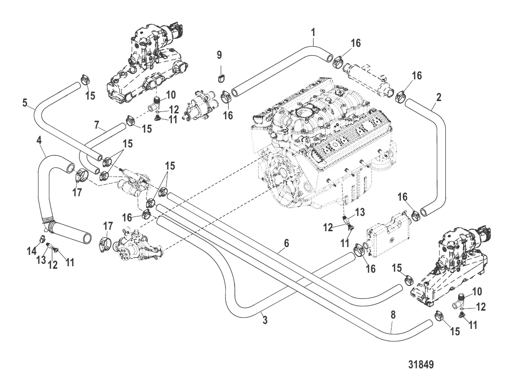 Стандартная система охлаждения (Ручной слив)
