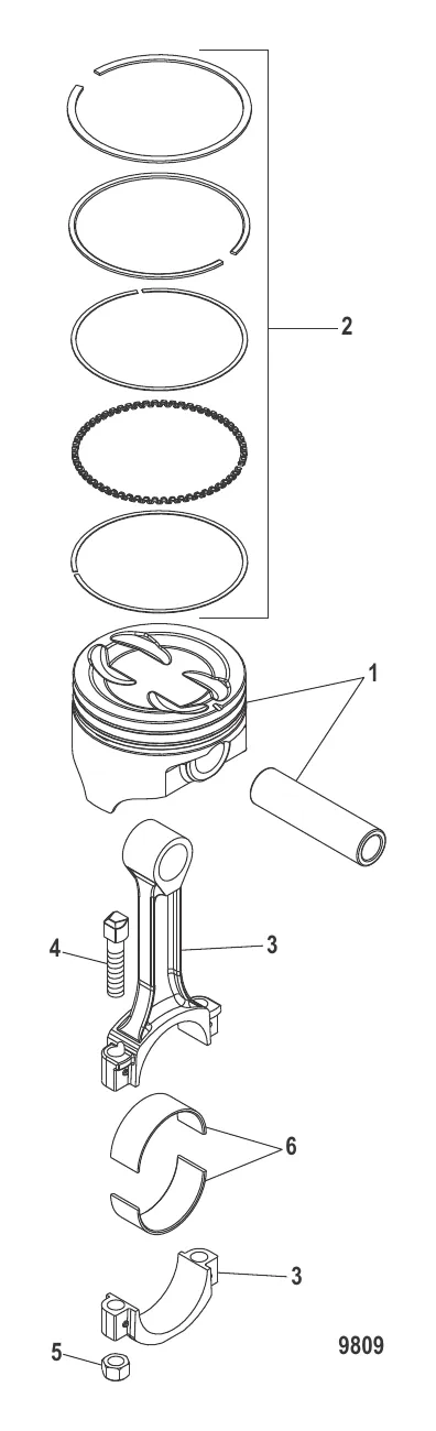 Поршни и соединительные стержни 383 Mag Bravo 4V