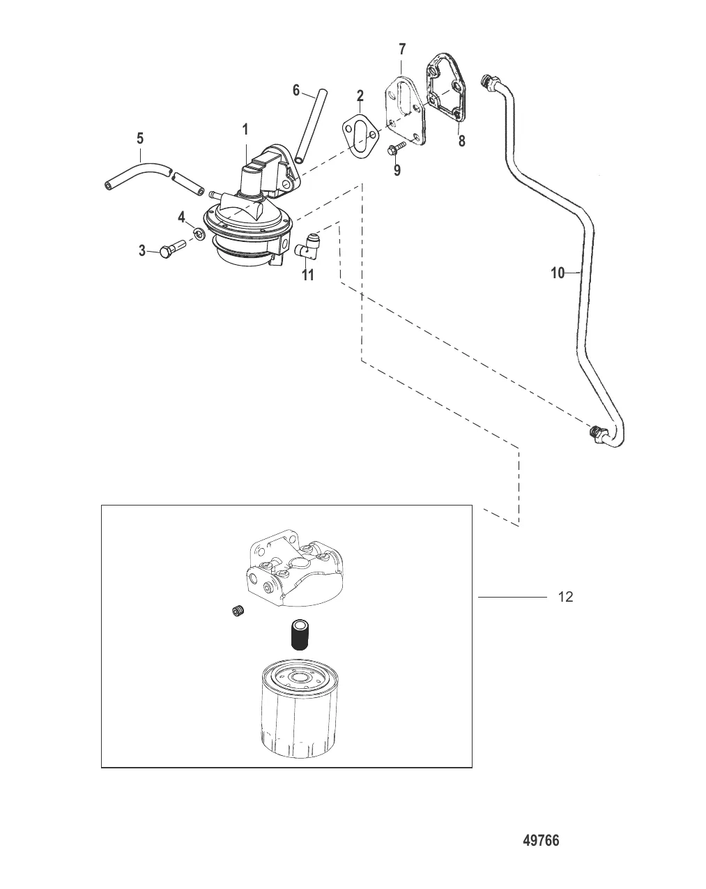 Топливный фильтр и топливный насос