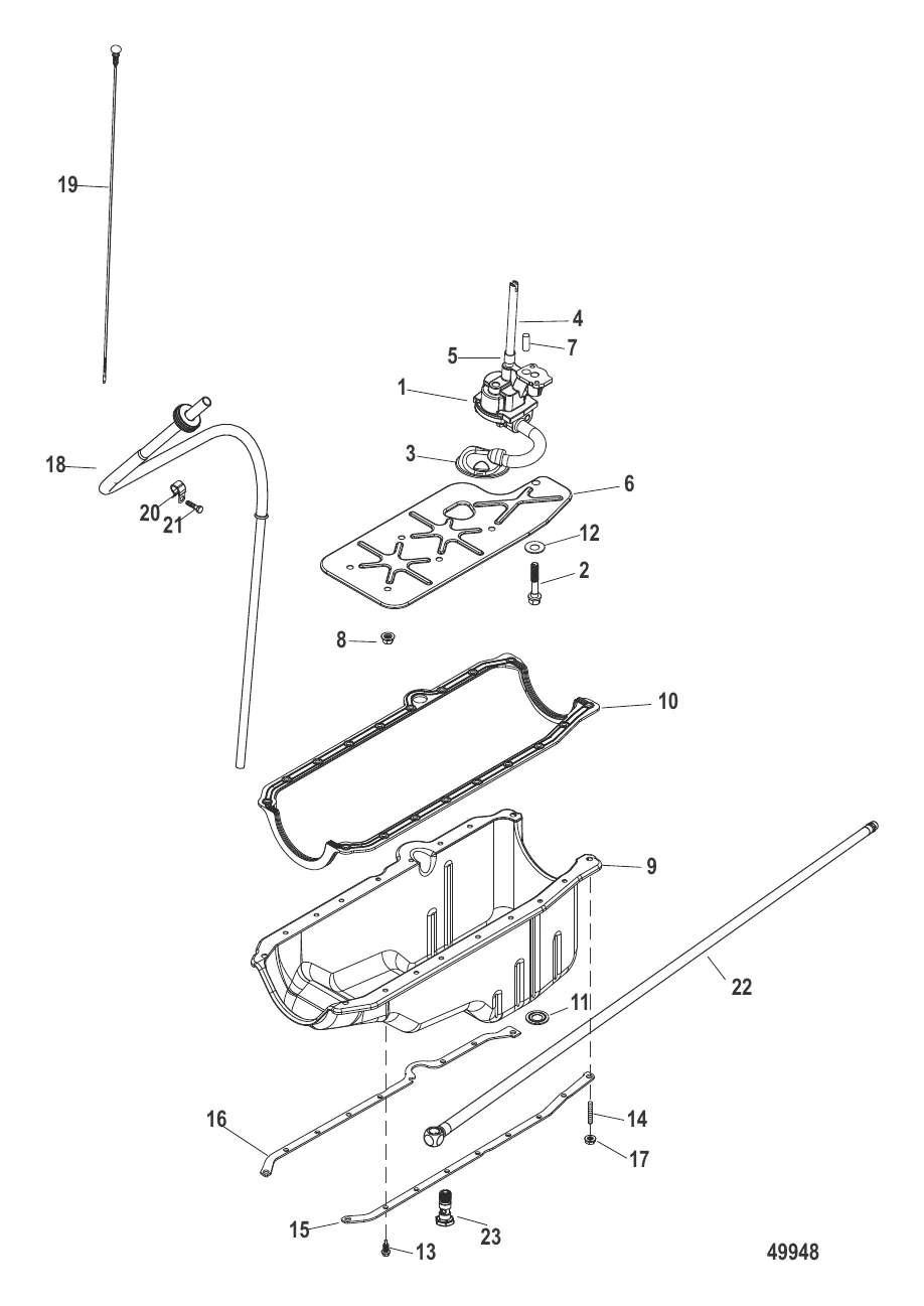Маслосборник и масляный насос