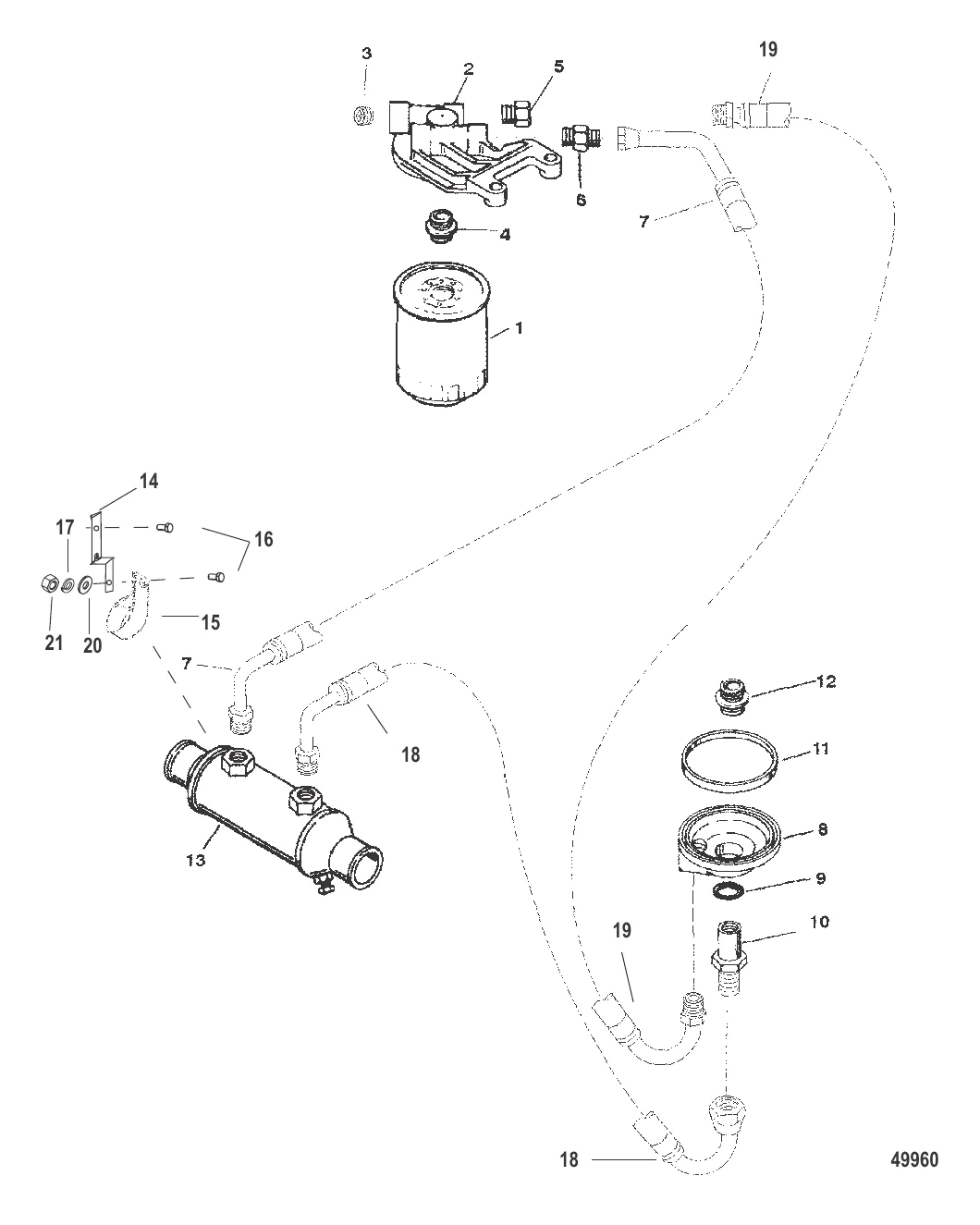 Масляный фильтр и переходник