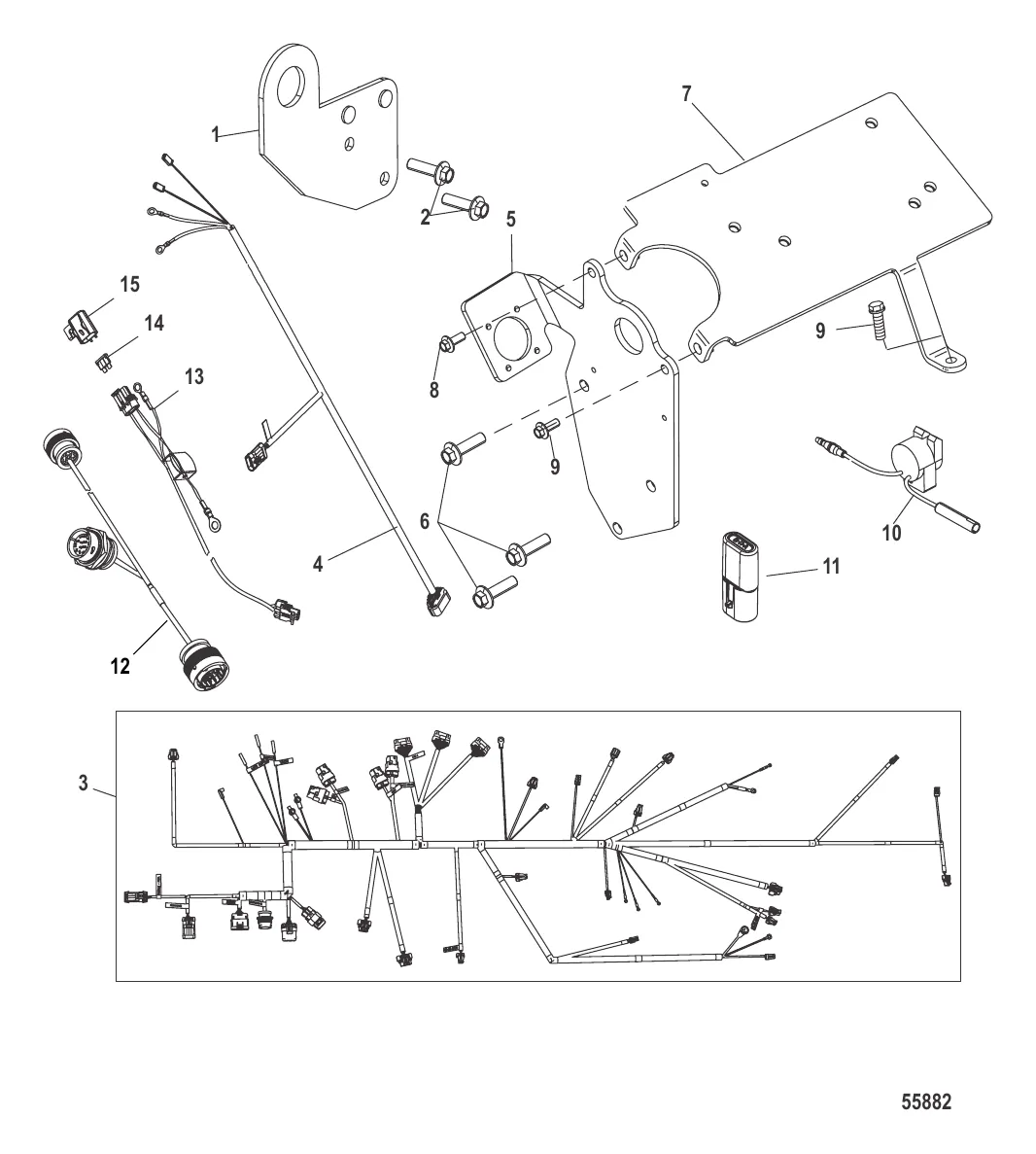 Подъемные кронштейны и электропроводка