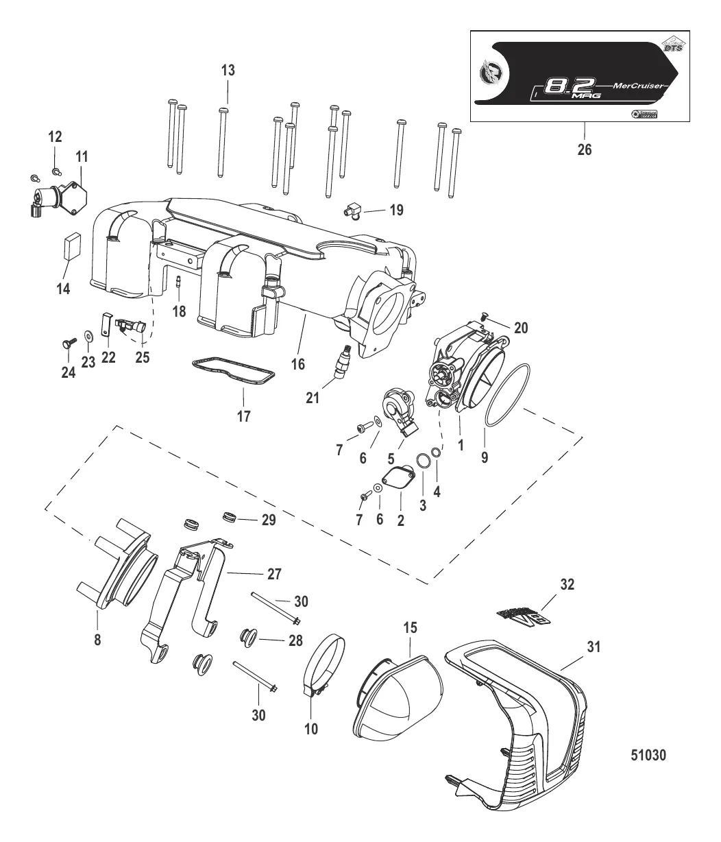 Throttle Body Mechanical Throttle-Shift