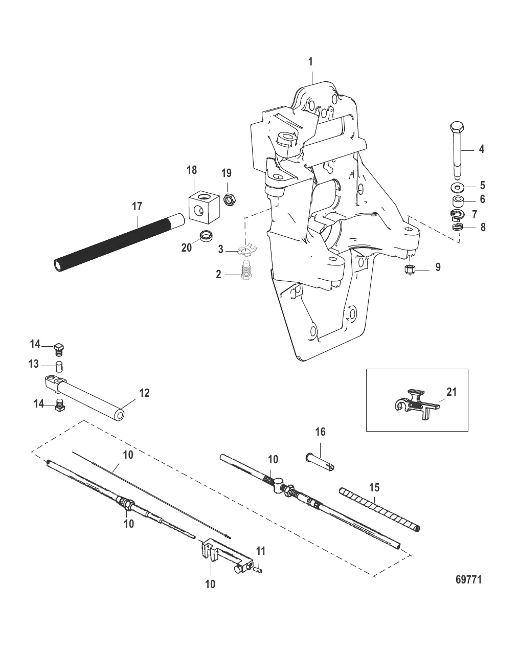 ТРАНЦЕВАЯ ПЛИТА И ТРОС РЕВЕРСА