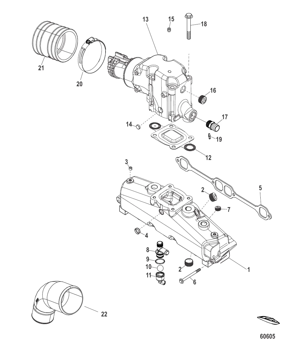 Выхлопной коллектор Коленчатый патрубок и трубы