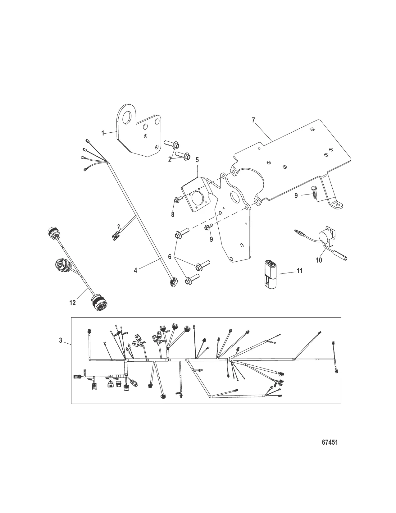 Lifting Brackets and Wiring Harness