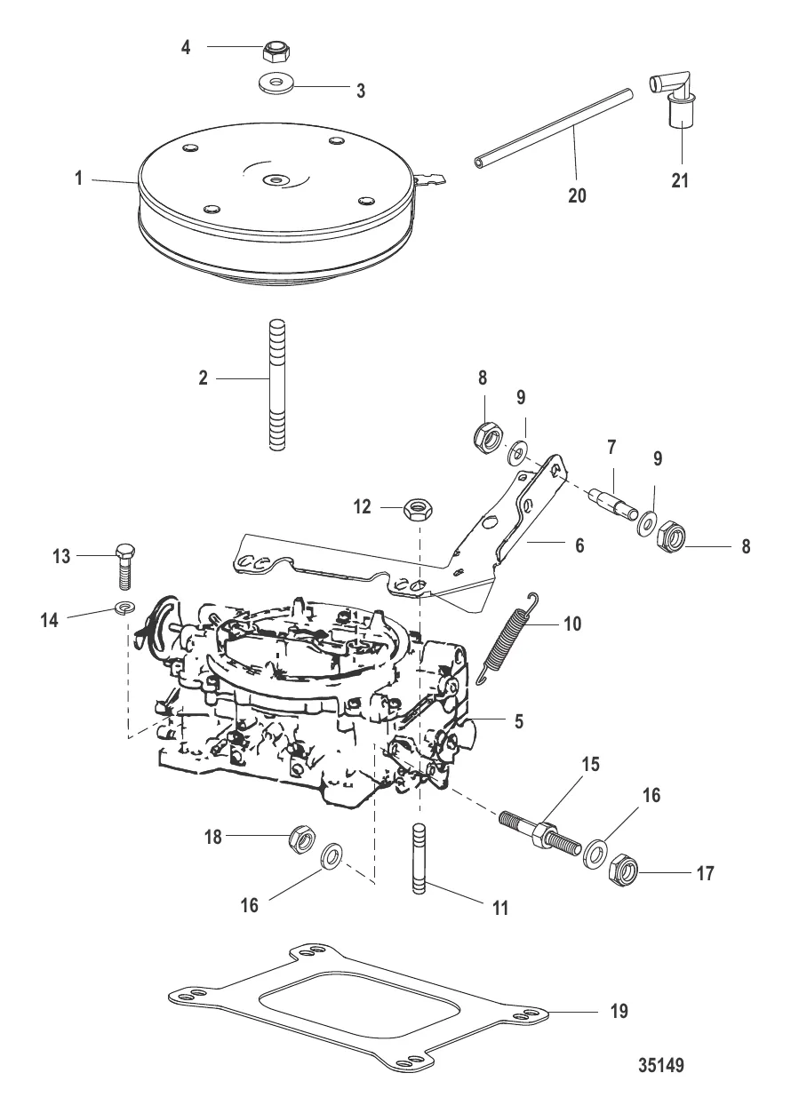 Карбюратор и тяга газа