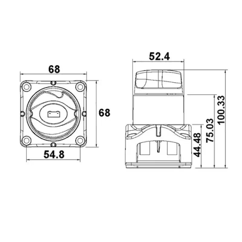 BEP Marine Выключатель батареи потайной