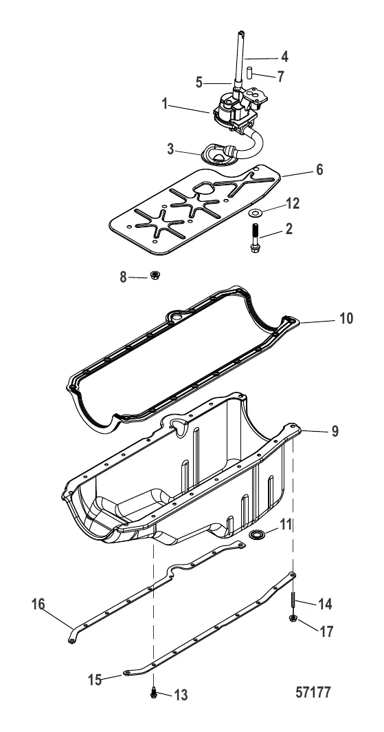 Маслосборник и масляный насос