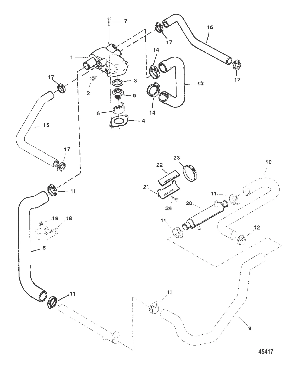 СТАНДАРТНАЯ СИСТЕМА ОХЛАЖДЕНИЯ (ДВИГАТЕЛИ ALPHA)