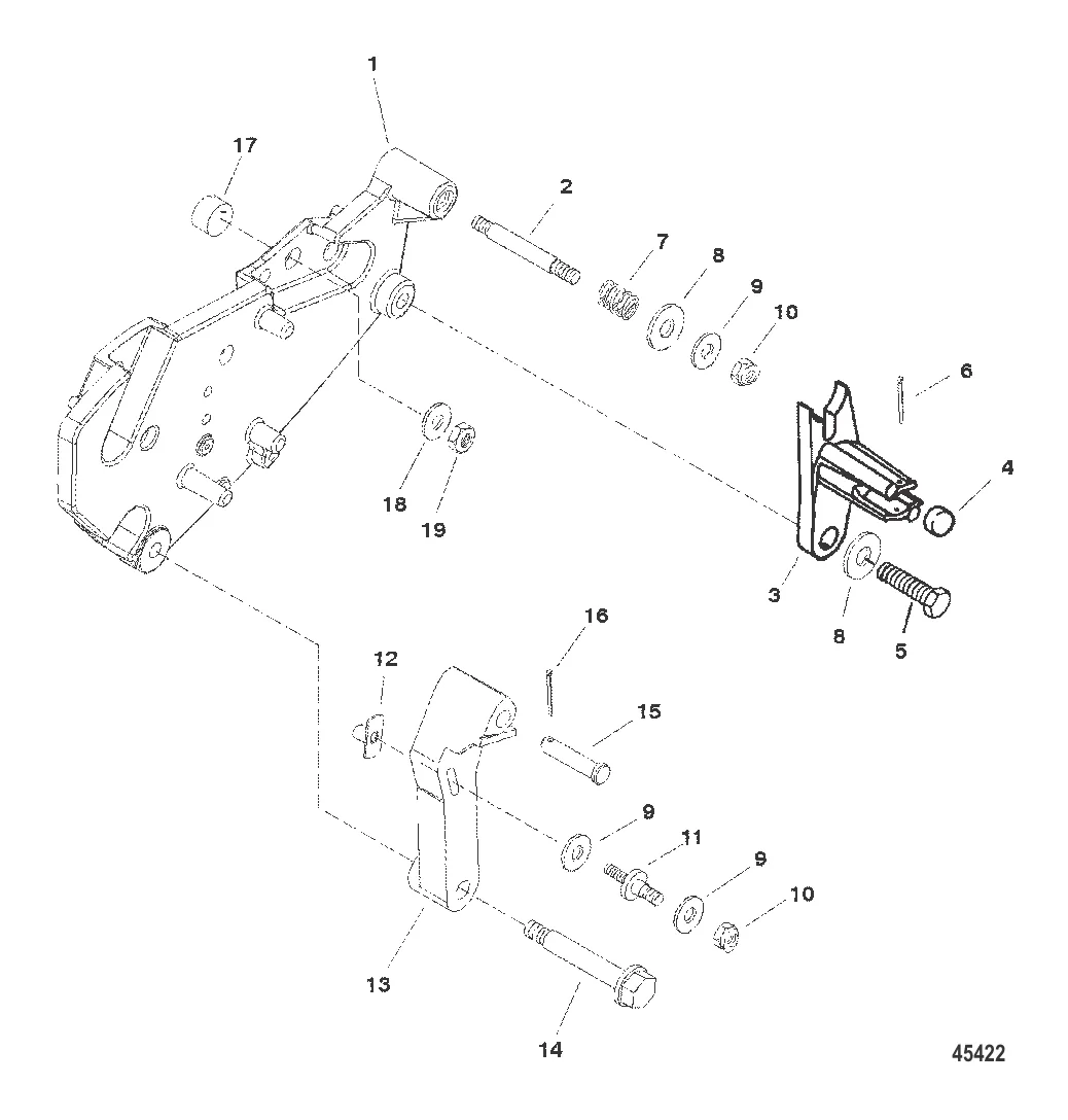 КРОНШТЕЙН ПЕРЕКЛЮЧЕНИЯ ПЕРЕДАЧ (ДВИГАТЕЛИ BRAVO)