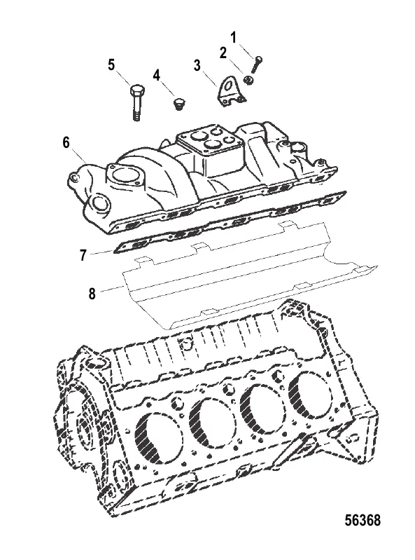 Впускной коллектор и передняя крышка