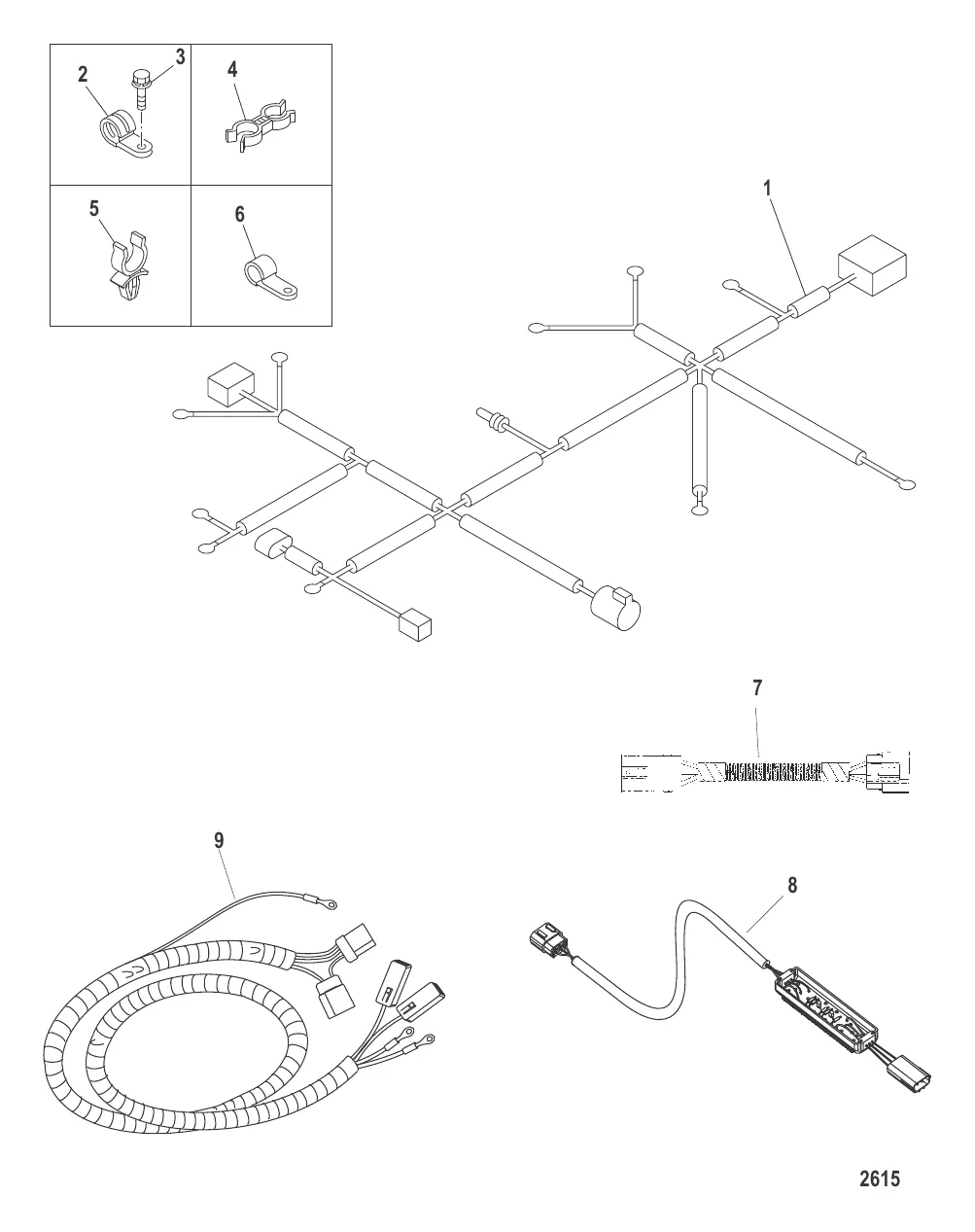 Электропроводка и зажимы