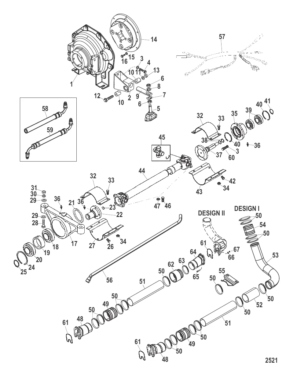 Компоненты промежуточного вала