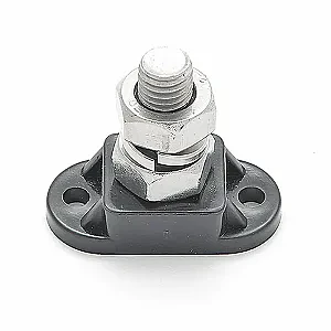 Клемма одинарная 10 мм черная IS-10MM-1