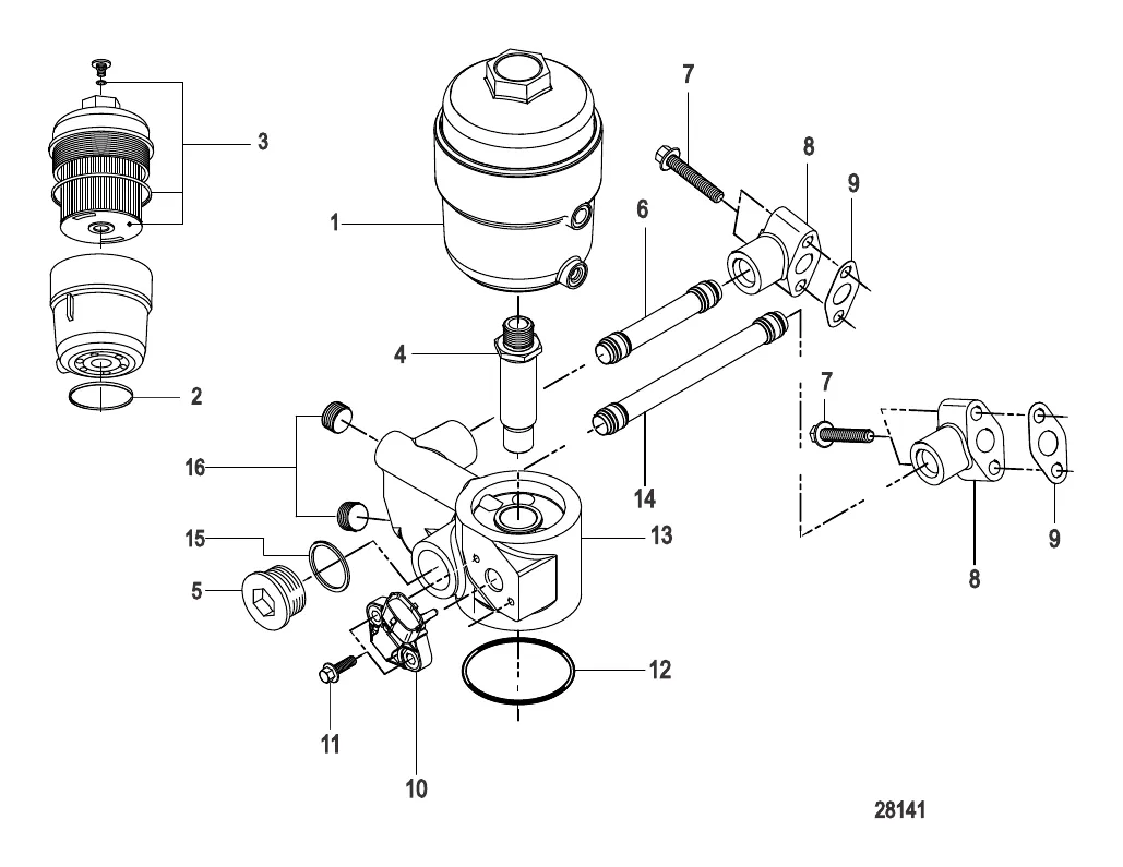Масляный фильтр в сборе