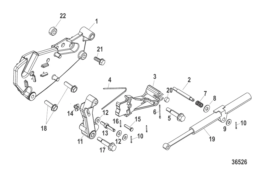 Кронштейн переключения передач Alpha