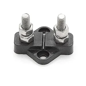 Клемма двойная 6 мм черная IS-6MM-2