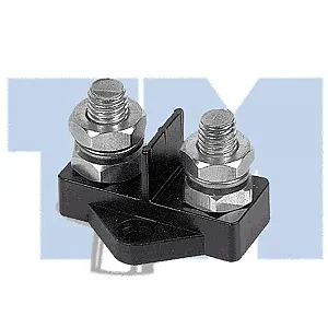 Клемма двойная 10-8 мм черная IS-10MM-8MM