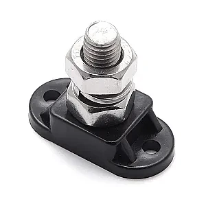 Клемма одинарная 8 мм черная IS-8MM-1