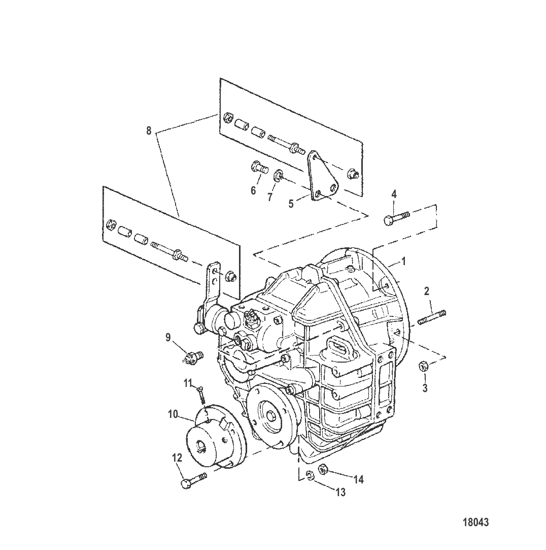 Трансмиссия и связанные детали (БОРТОВЫЕ ДВИГАТЕЛИ)