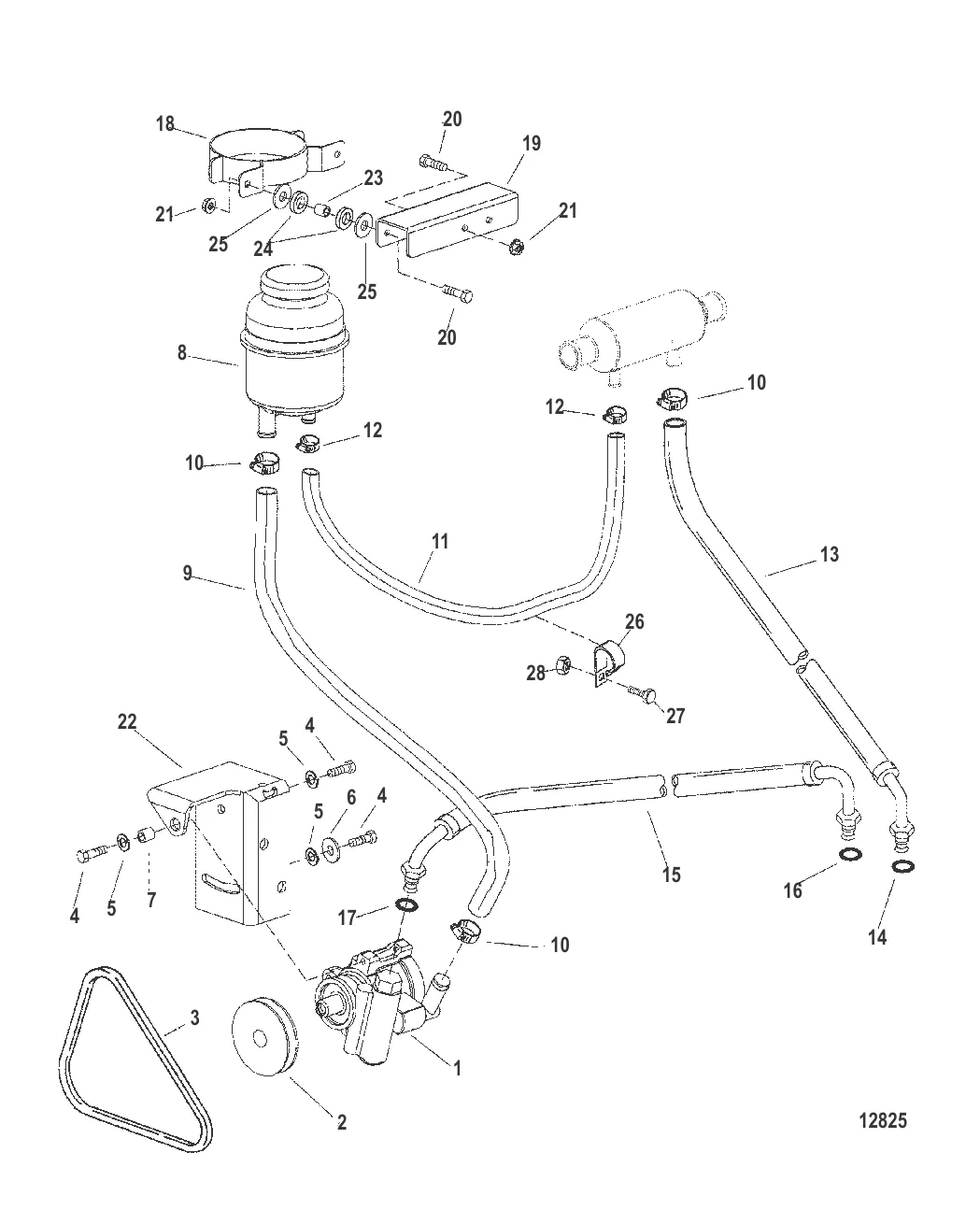 Компоненты рулевого механизма с усилителем (ПОВОРОТНО-ОТКИДНАЯ КОЛОНКА)