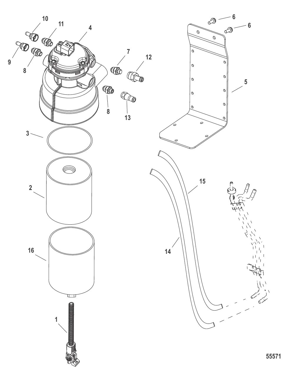 Топливный насос Выносной топливоподкачивающий насос