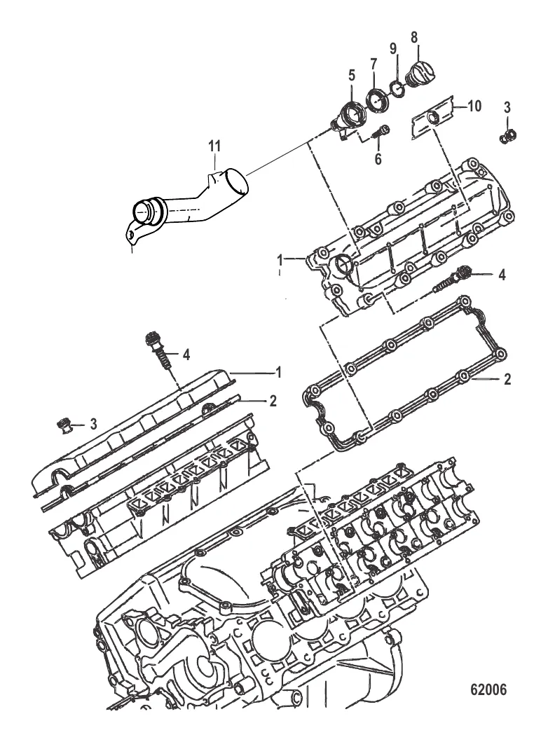 Крышка головки цилиндра